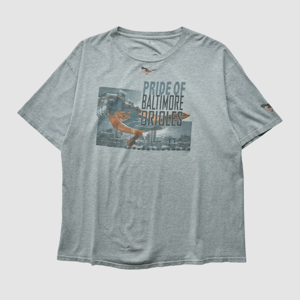 Baltimore Orioles Genuine Merchandise 2000s T-shirt - Heather Gray - Vintage T-shirts