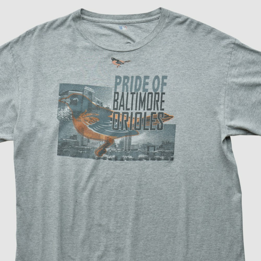Baltimore Orioles Genuine Merchandise 2000s T-shirt - Heather Gray - Vintage T-shirts