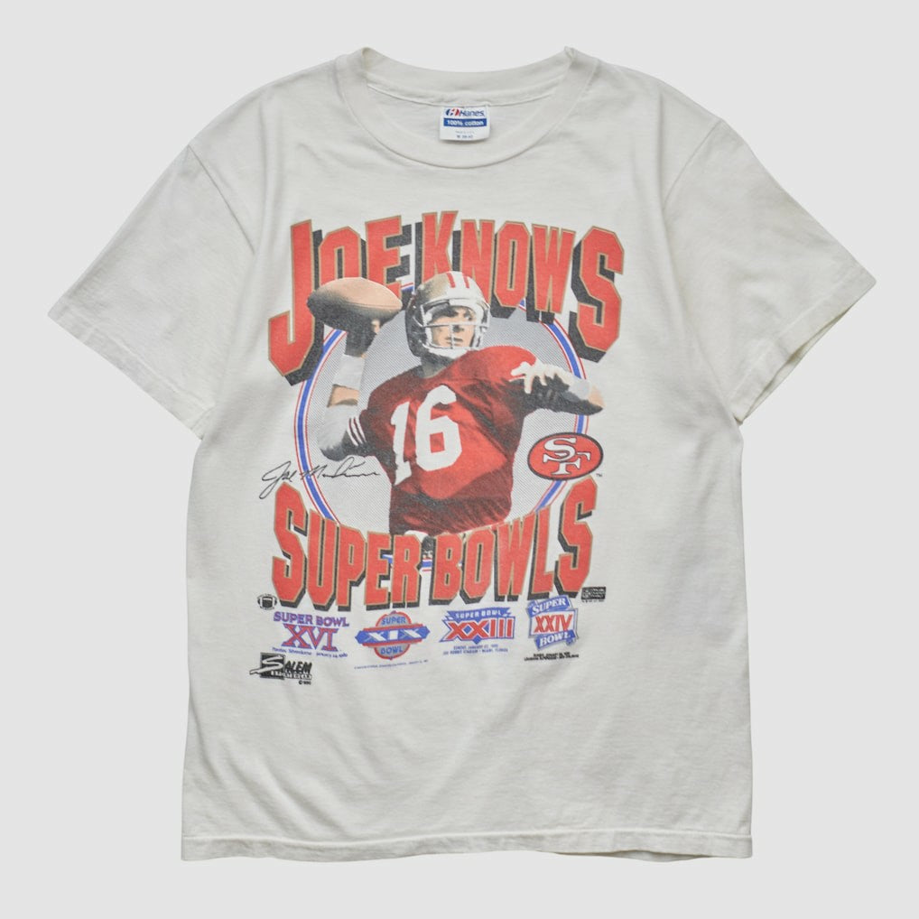 San Francisco 49ers Hanes 90s T-shirt - White T-shirts