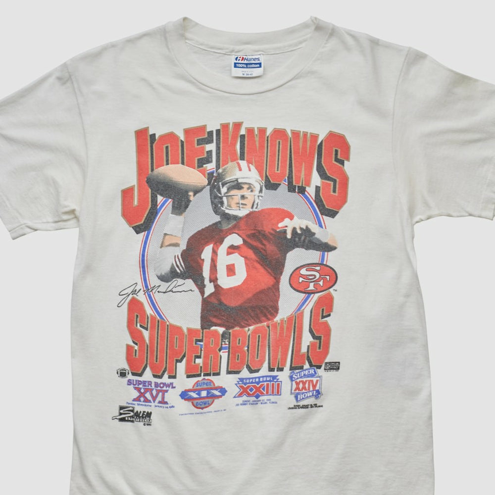 San Francisco 49ers Hanes 90s T-shirt - White T-shirts