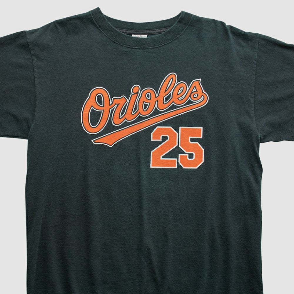 Baltimore Orioles Majestic 2000s T-shirt - Black - XVintage T-shirts