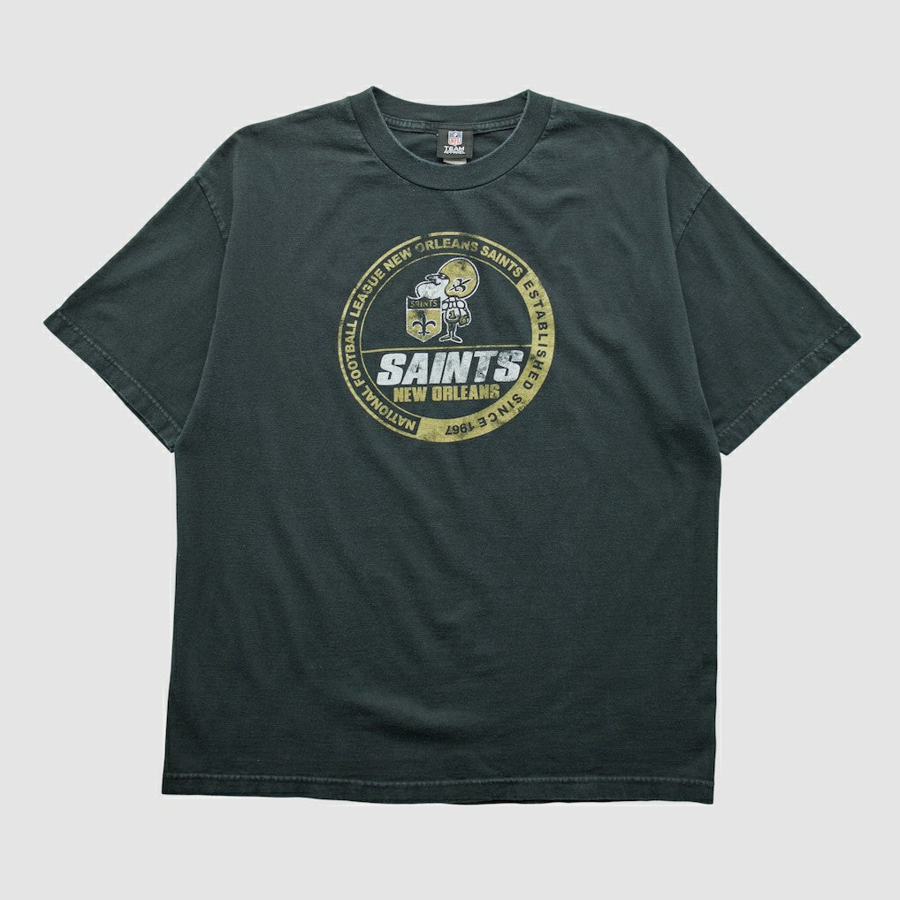 New Orleans Saints NFL 2010s T-shirt - Black T-shirts