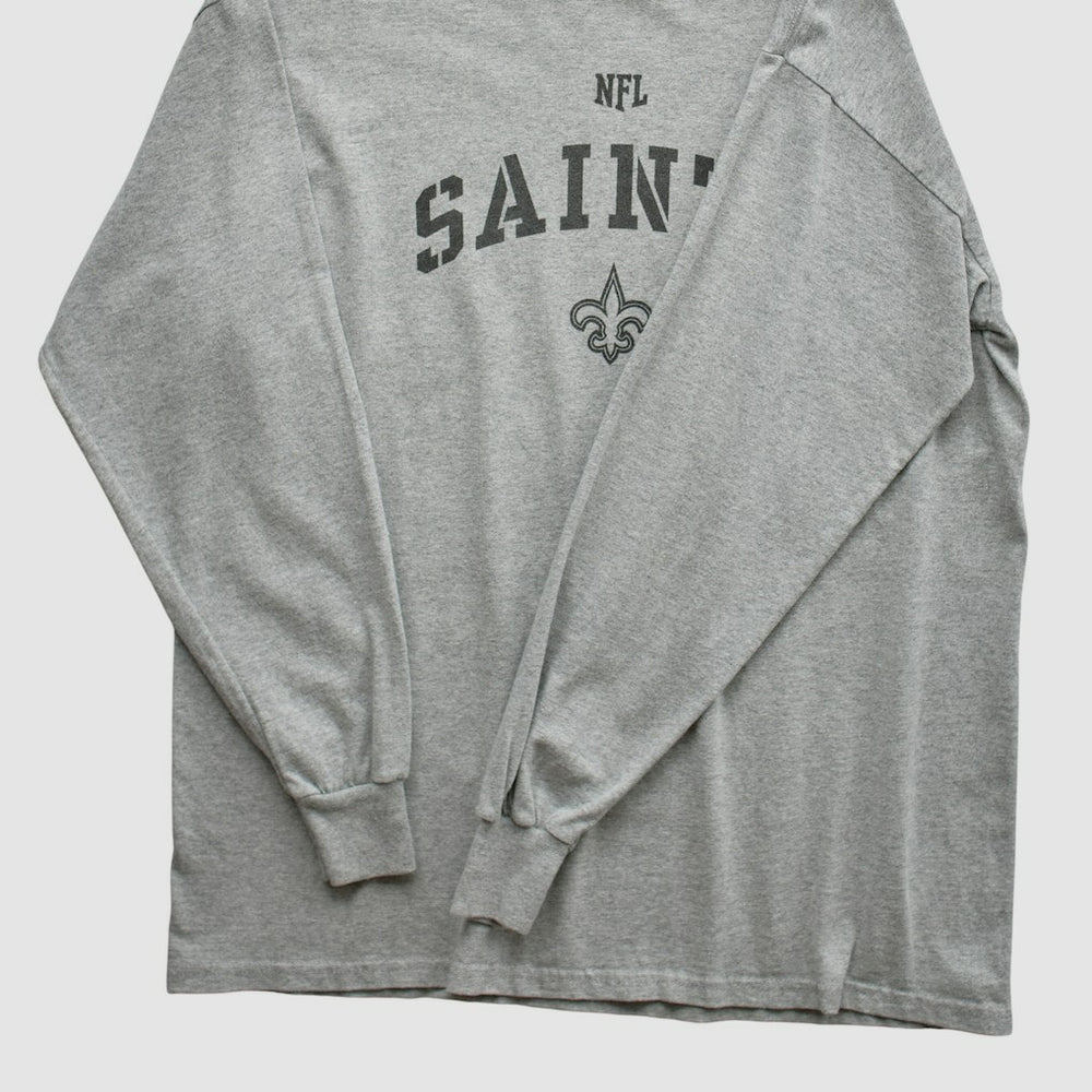 New Orleans Saints NFL Long Sleeve T-shirt - Heather Gray T-shirts