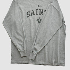 New Orleans Saints NFL Long Sleeve T-shirt - Heather Gray T-shirts