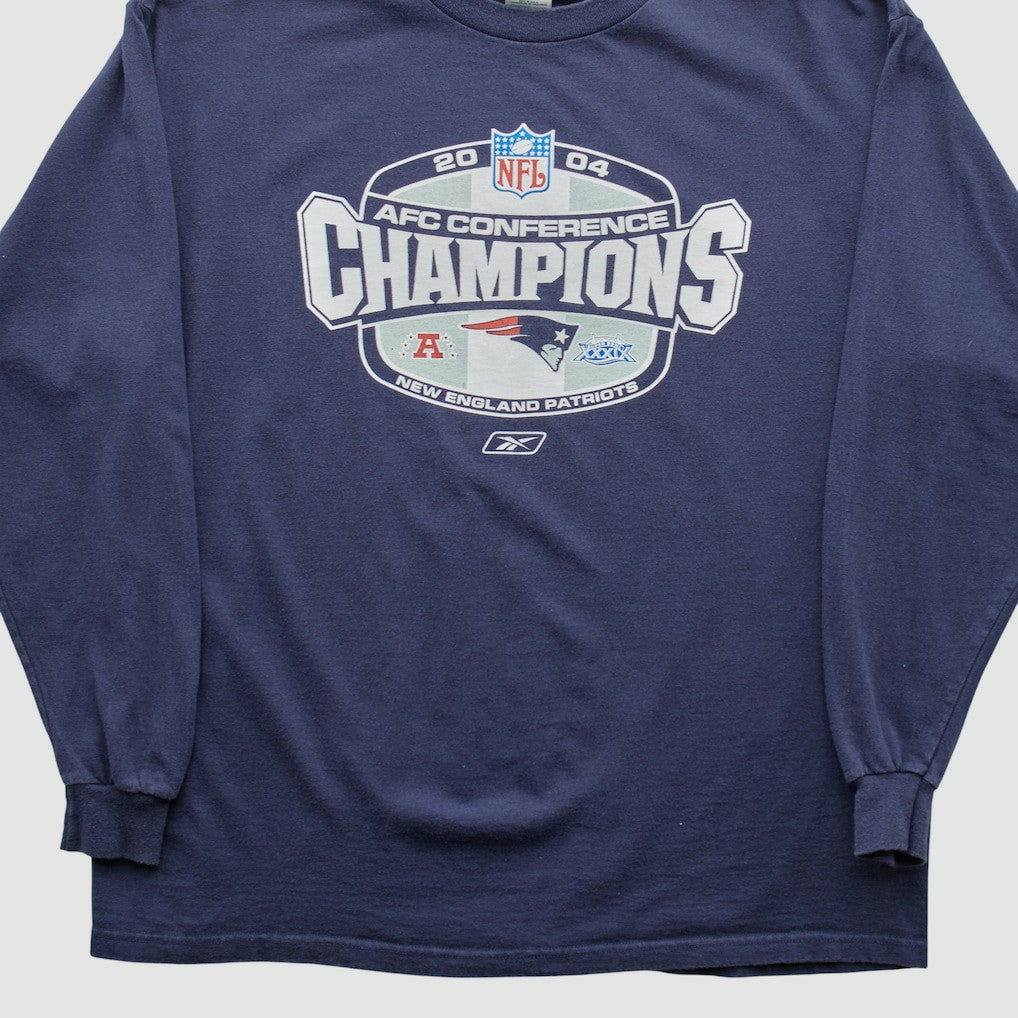 New England Patriots Delta 2004 Long Sleeve T-shirt - Navy T-shirts