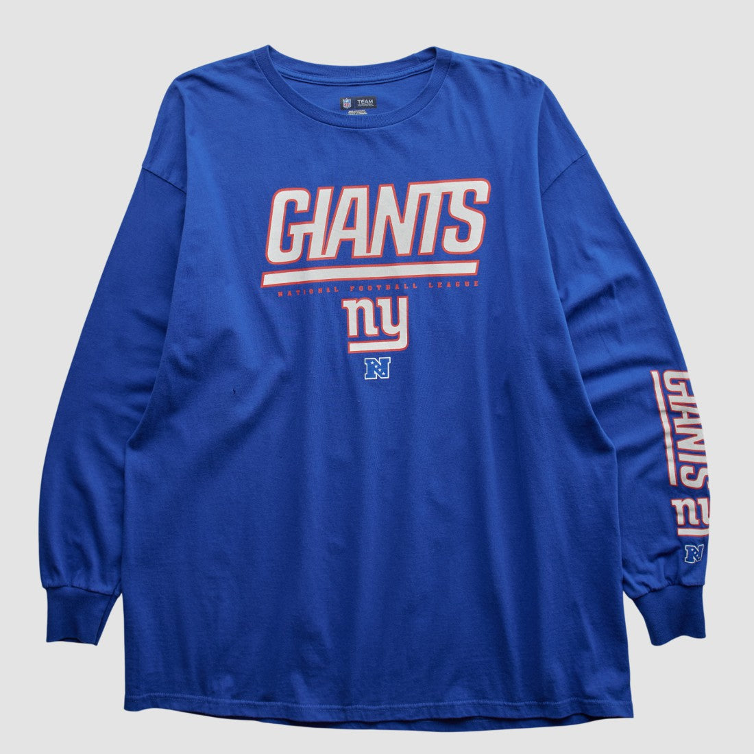 New York Giants NFL 2010s Long Sleeve T-shirt - Blue T-shirts