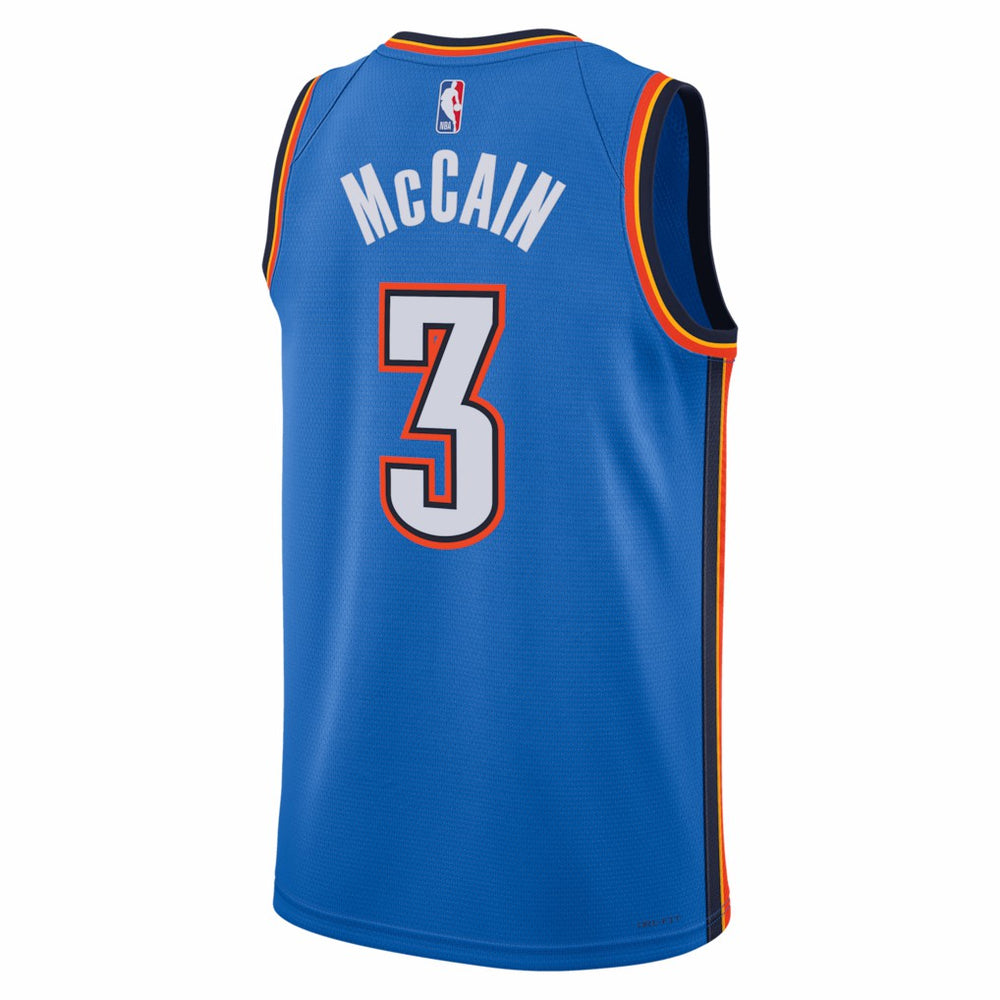 Jared McCain Oklahoma City Thunder Unisex Swingman Jersey Icon Edition Blue - Nike