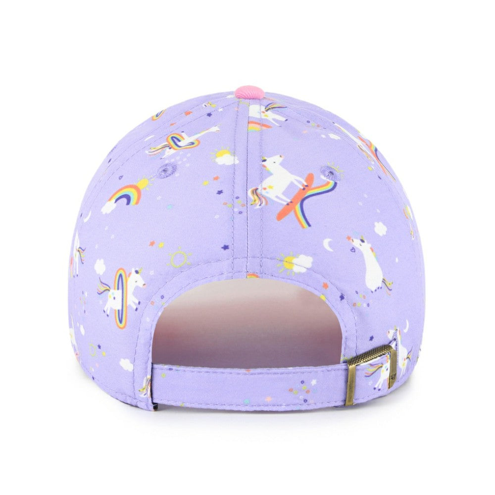 Athletics '47 Girls Youth Unicorn Clean Up Adjustable Hat - Lavender Hats