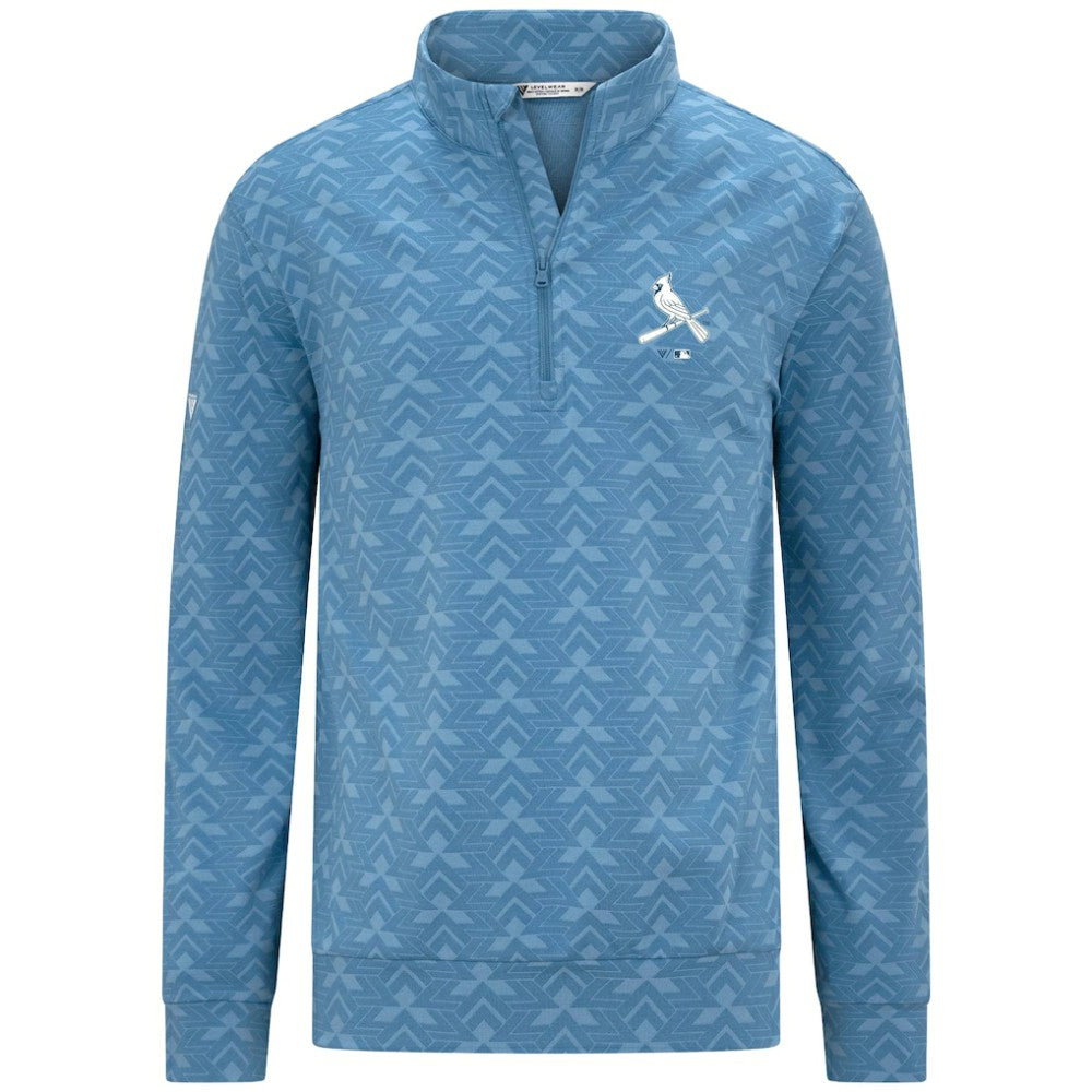 St. Louis Cardinals Levelwear Chameleon Quarter-Zip Pullover - Blue Pullover