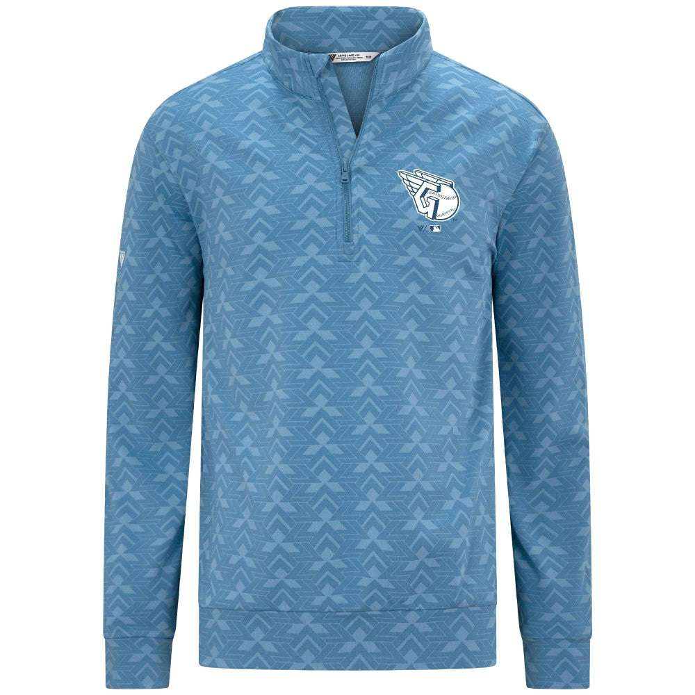 Cleveland Guardians Levelwear Chameleon Quarter-Zip Pullover - Blue Pullover