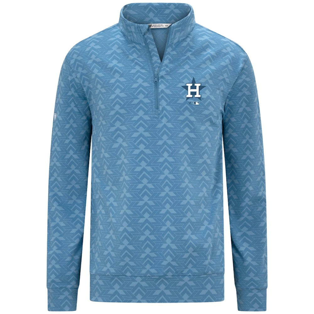 Houston Astros Levelwear Chameleon Quarter-Zip Pullover - Blue Pullover