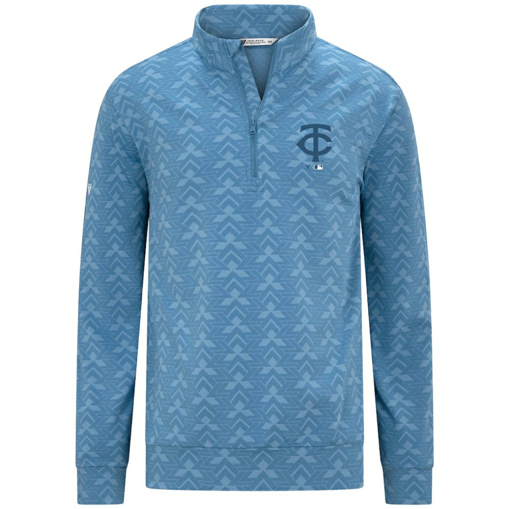 Minnesota Twins Levelwear Chameleon Quarter-Zip Pullover - Blue Pullover