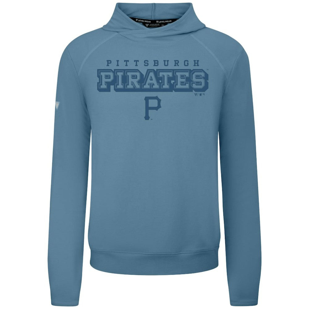 Pittsburgh Pirates Levelwear Mandate Tri-Blend Hoodie - Blue Hoodies