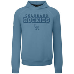Colorado Rockies Levelwear Mandate Tri-Blend Hoodie - Blue Hoodies
