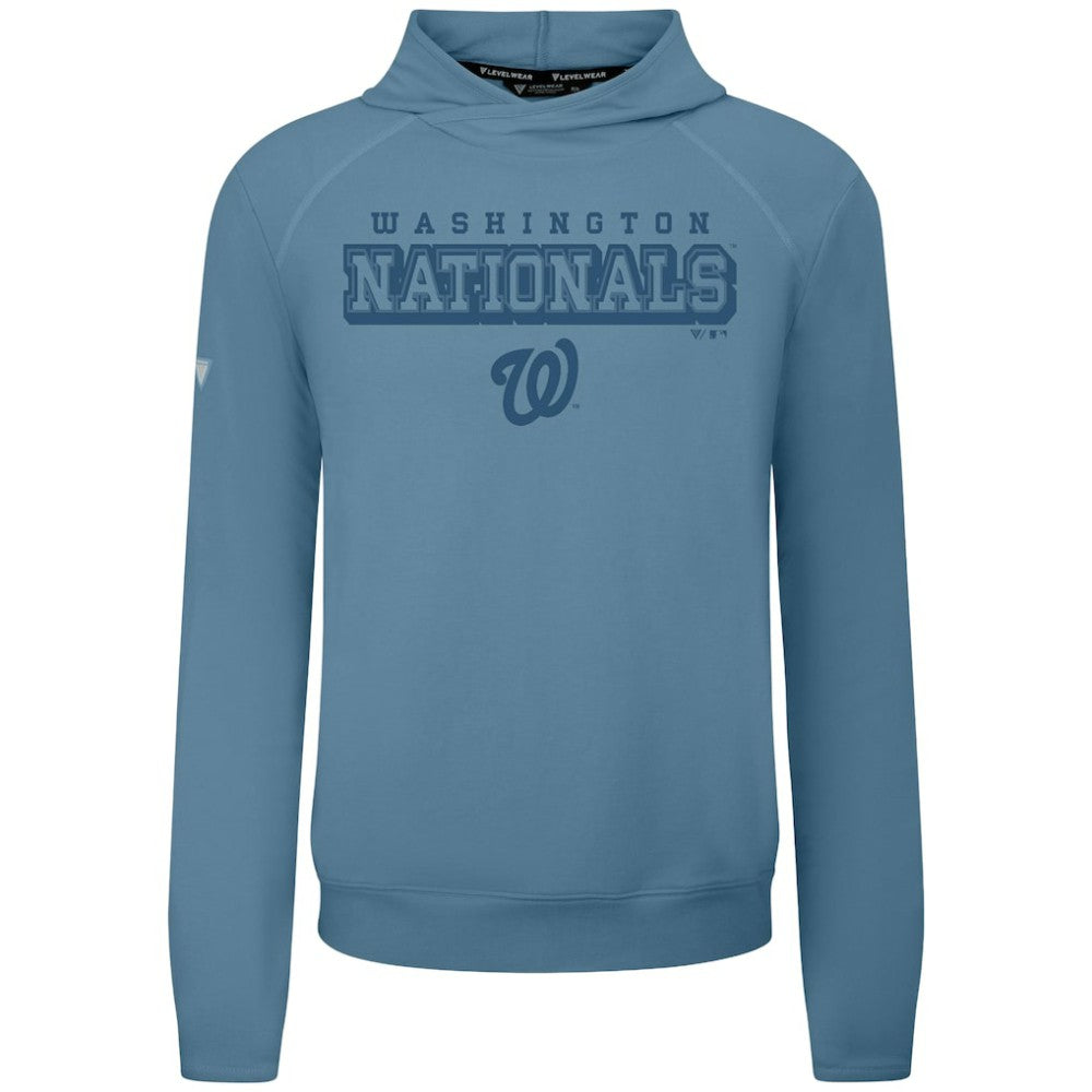 Washington Nationals Levelwear Mandate Tri-Blend Hoodie - Blue Hoodies