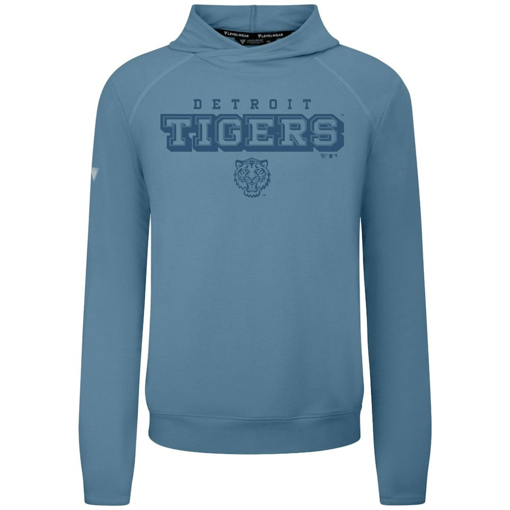 Detroit Tigers Levelwear Mandate Tri-Blend Hoodie - Blue Hoodies