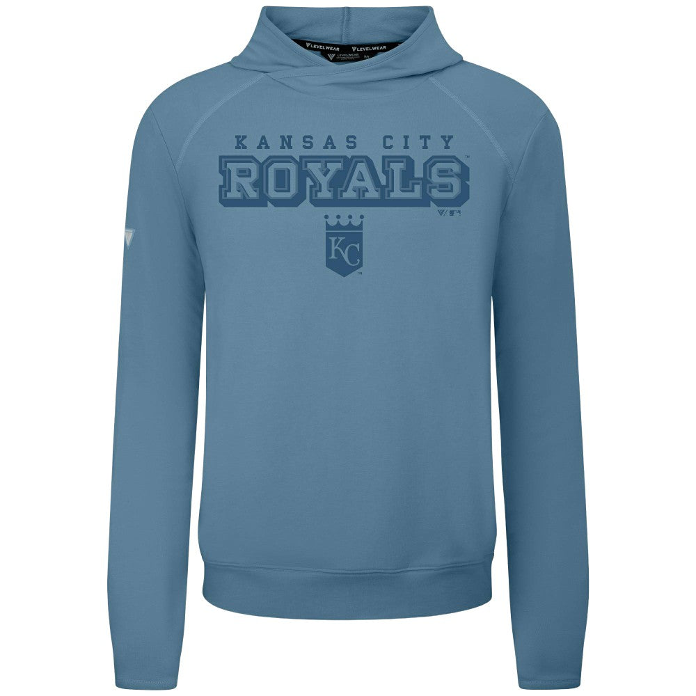 Kansas City Royals Levelwear Mandate Tri-Blend Hoodie - Blue Hoodies