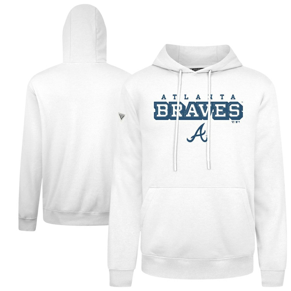 Atlanta Braves Levelwear Podium Hoodie - White Hoodies