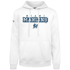 Miami Marlins Levelwear Podium Hoodie - White Hoodies