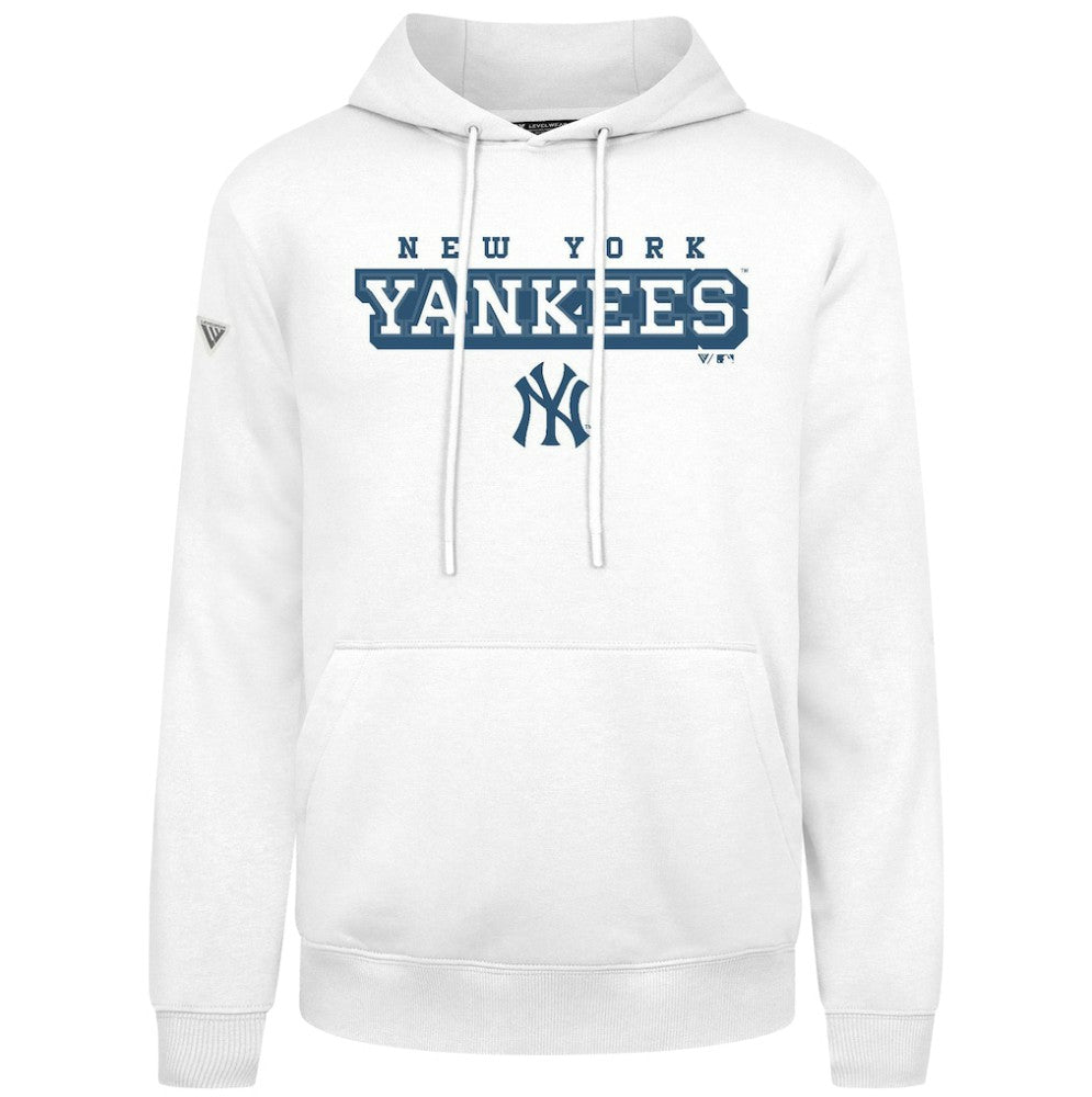 New York Yankees Levelwear Podium Hoodie - White Hoodies