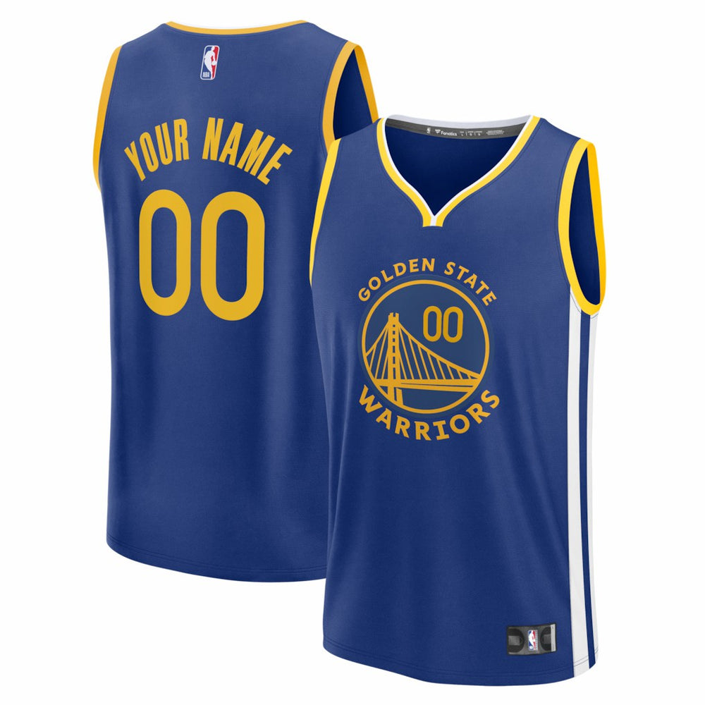 Golden State Warriors Fast Break Custom Jersey Icon Editi- Royal - Fanatics