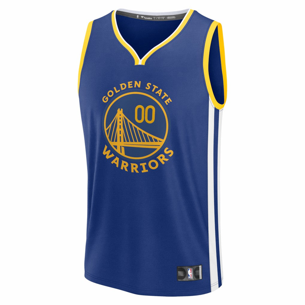 Golden State Warriors Fast Break Custom Jersey Icon Editi- Royal - Fanatics