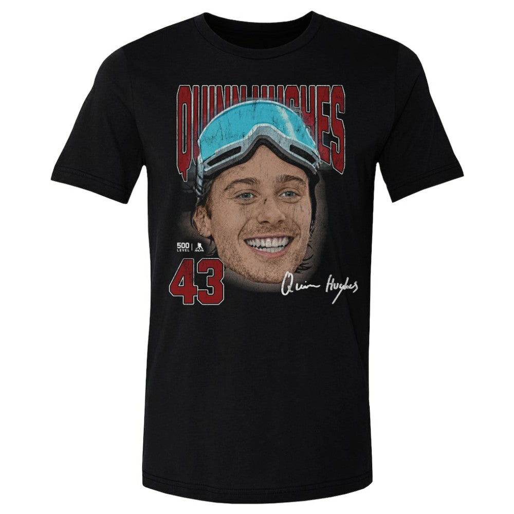 Quinn Hughes US Men's Hockey 500 Level Goggles T-Shirt - Black | US 203959023