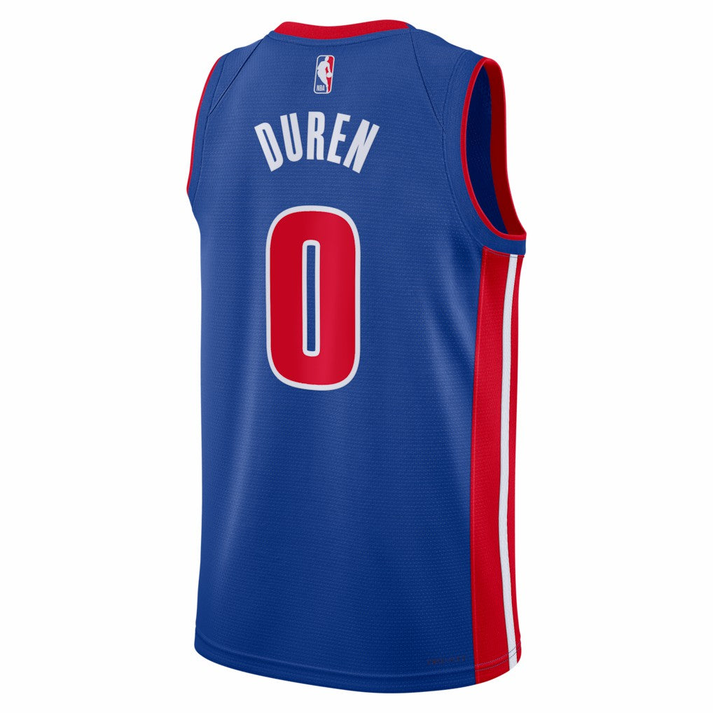 Jalen Duren Detroit Pistons Unisex Swingman Jersey Icon Editi- Blue - Nike