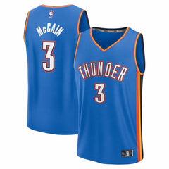 Jared McCain Oklahoma City Thunder Fast Break Replica Jersey Icon Edition Blue - Fanatics