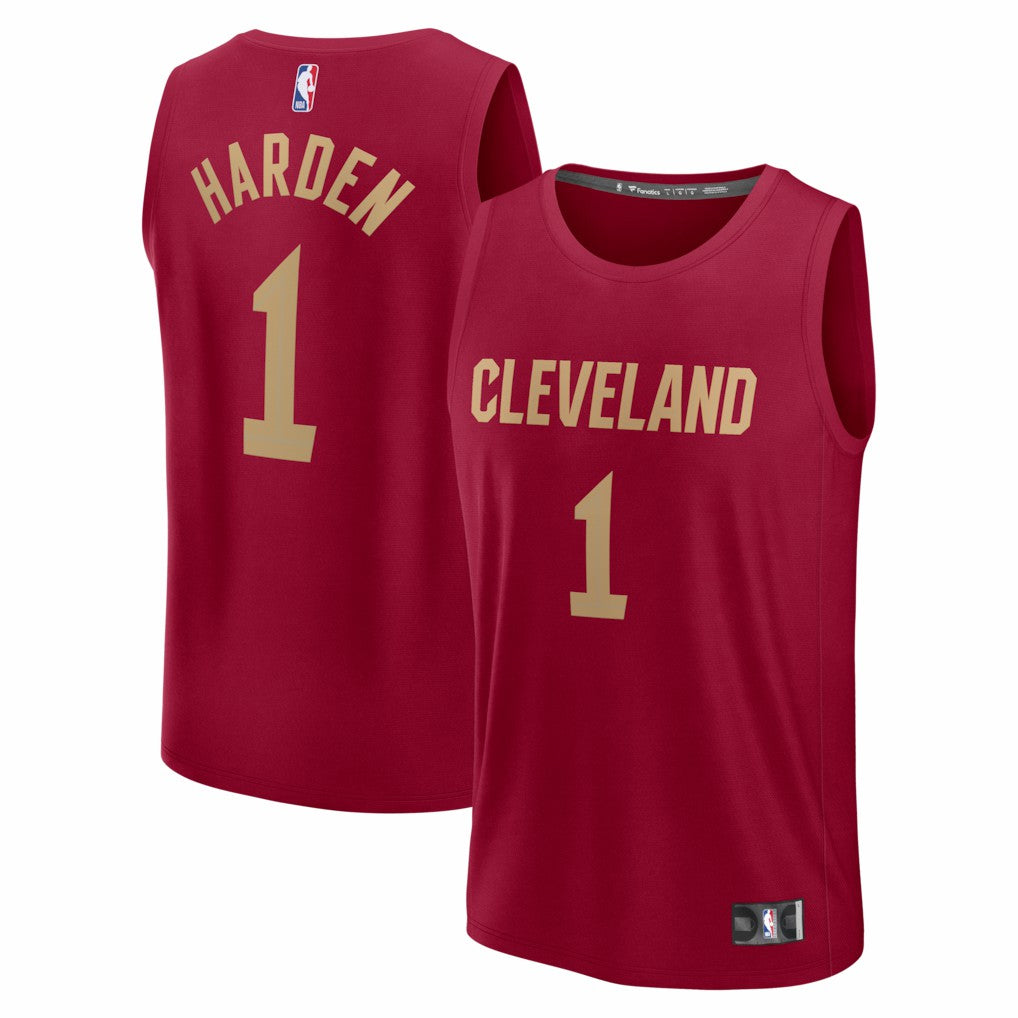 James Harden Cleveland Cavaliers Fast Break Replica Jersey Icon Editi- Wine - Fanatics