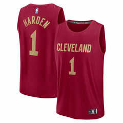 James Harden Cleveland Cavaliers Fast Break Replica Jersey Icon Editi- Wine - Fanatics