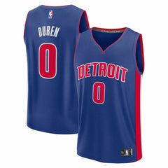 Jalen Duren Detroit Pistons Fast Break Replica Jersey Icon Editi- Blue - Fanatics