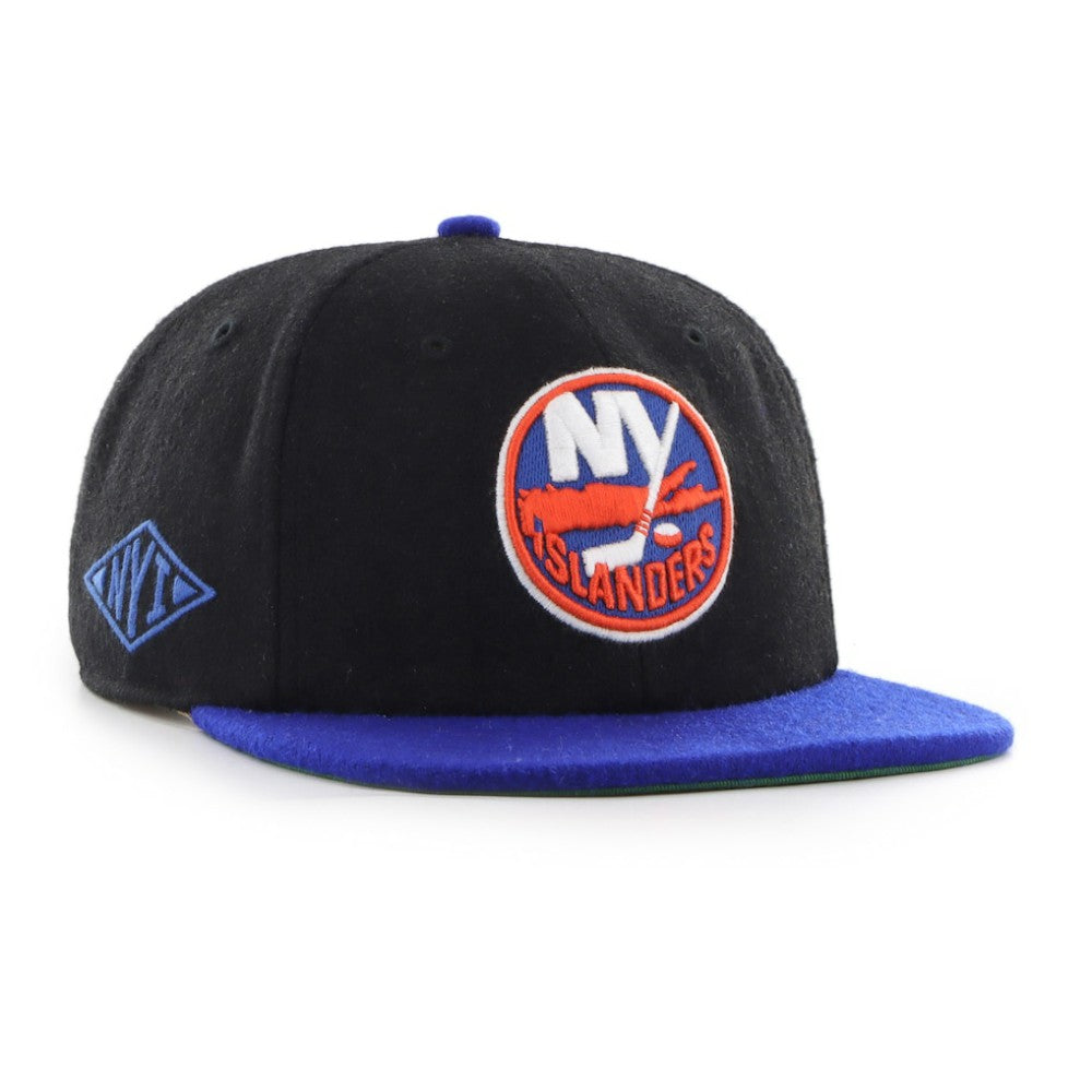 New York Islanders '47 Aldrich 2-Tone Captain Adjustable Hat - Black/Royal | US 203972601