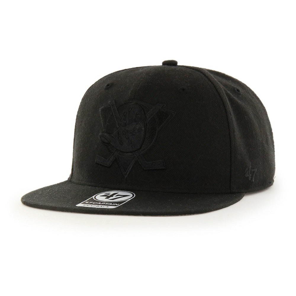 Anaheim Ducks '47 No Shot Captain Snapback Hat - Black | US 203972603