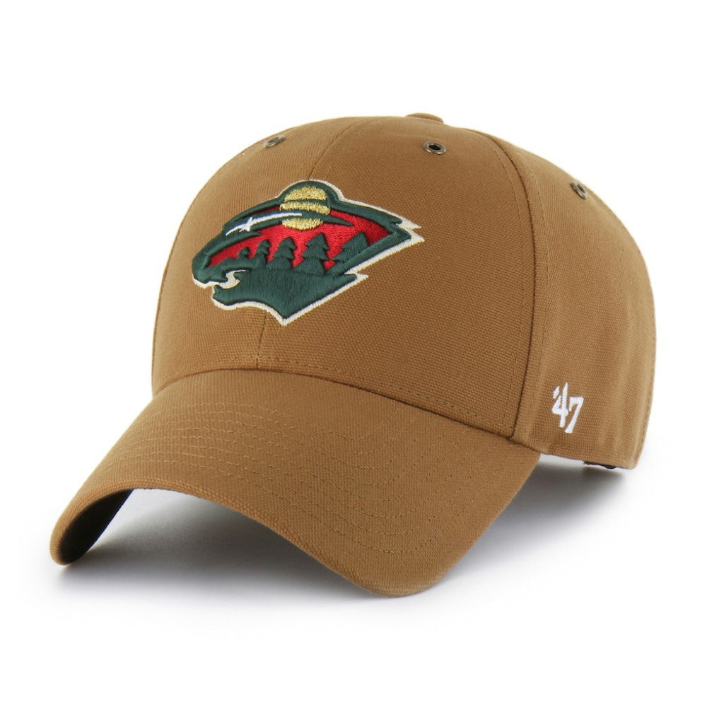 Minnesota Wild Carhartt x '47 MVP Structured Adjustable Hat - Tan | US 203972606