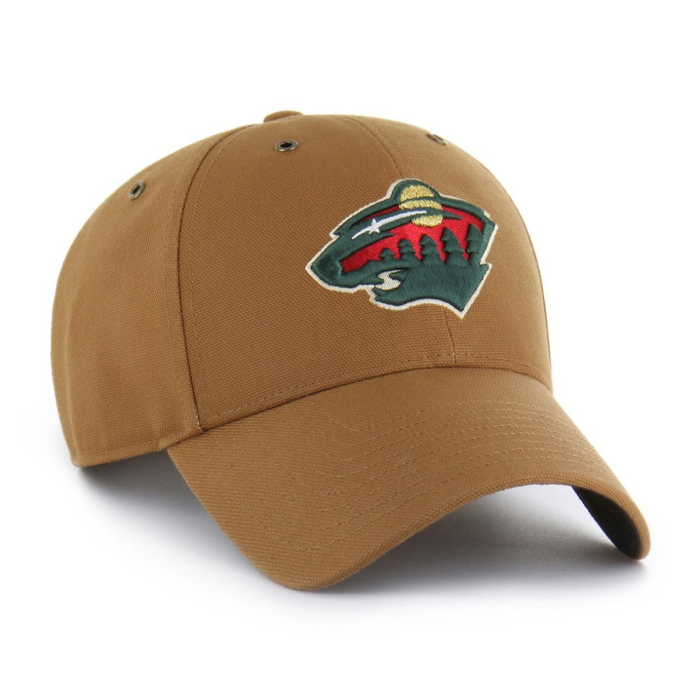 Minnesota Wild Carhartt x '47 MVP Structured Adjustable Hat - Tan | US 203972606