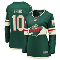 Bobby Brink Minnesota Wild Fanatics Women's Home Breakaway Jersey - Green | US 203981536
