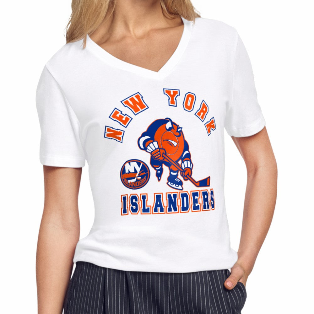 New York Islanders Starter Women's Tough Puck T-Shirt - White | US 203995161