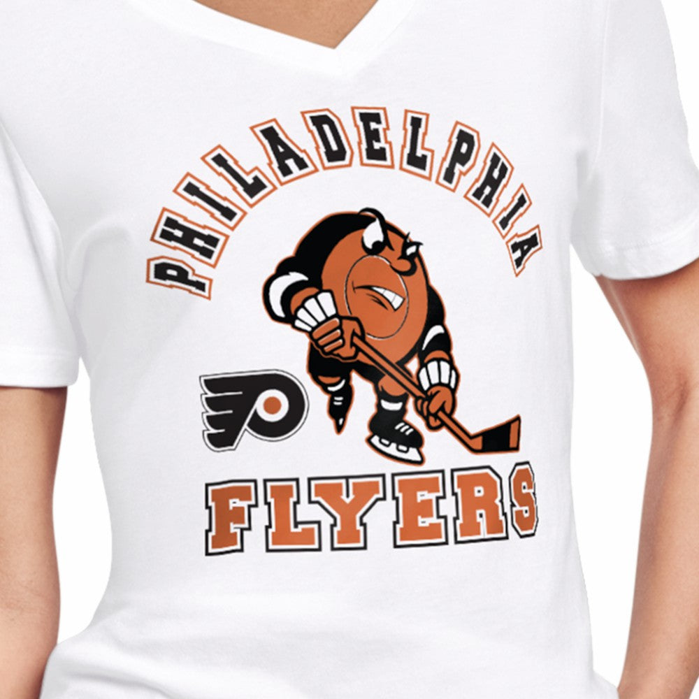 Philadelphia Flyers Starter Women's Tough Puck T-Shirt - White | US 203995165
