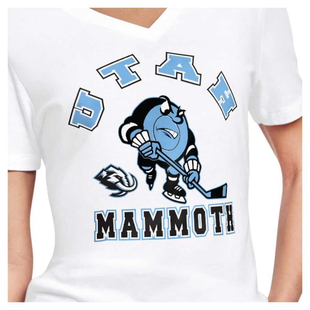 Utah Mammoth Starter Women's Tough Puck T-Shirt - White | US 203995166
