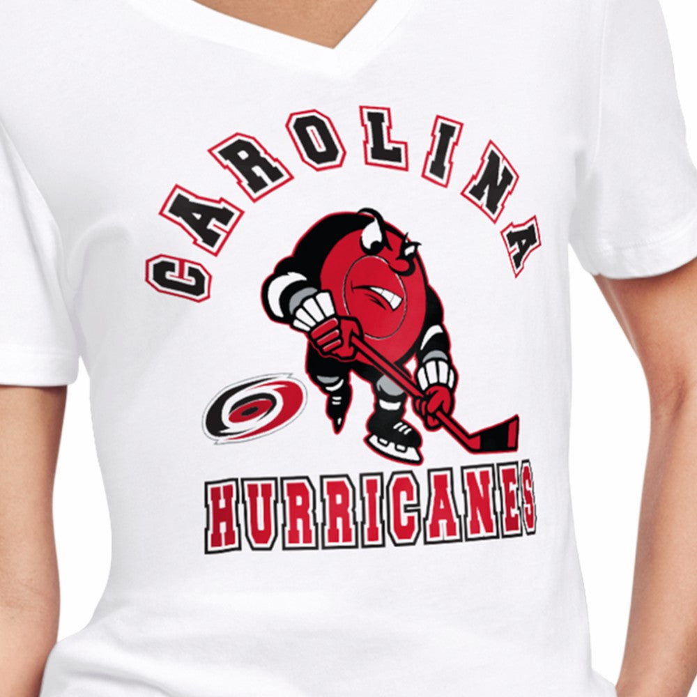 Carolina Hurricanes Starter Women's Tough Puck T-Shirt - White | US 203995171