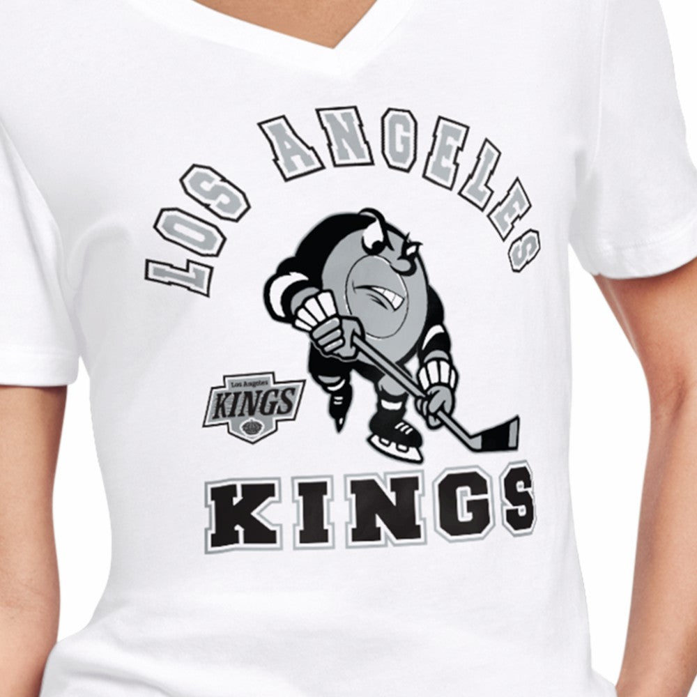 Los Angeles Kings Starter Women's Tough Puck T-Shirt - White | US 203995174