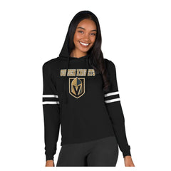 Vegas Golden Knights Concepts Sport Women's Marathon Long-Sleeve Hooded T-Shirt - Black | US 203995291