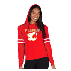 Calgary Flames Concepts Sport Women's Marathon Long-Sleeve Hooded T-Shirt - Red | US 203995297