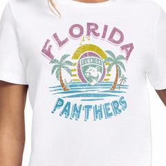 Florida Panthers Starter Women's Tonal Beach T-Shirt - White | US 204013632