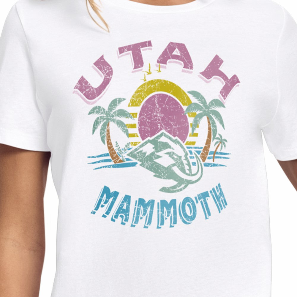 Utah Mammoth Starter Women's Tonal Beach T-Shirt - White | US 204013636