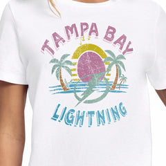 Tampa Bay Lightning Starter Women's Tonal Beach T-Shirt - White | US 204013645