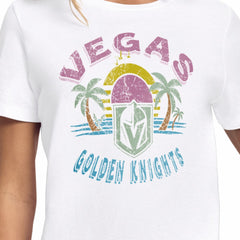 Vegas Golden Knights Starter Women's Tonal Beach T-Shirt - White | US 204013649
