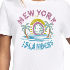 New York Islanders Starter Women's Tonal Beach T-Shirt - White | US 204013653