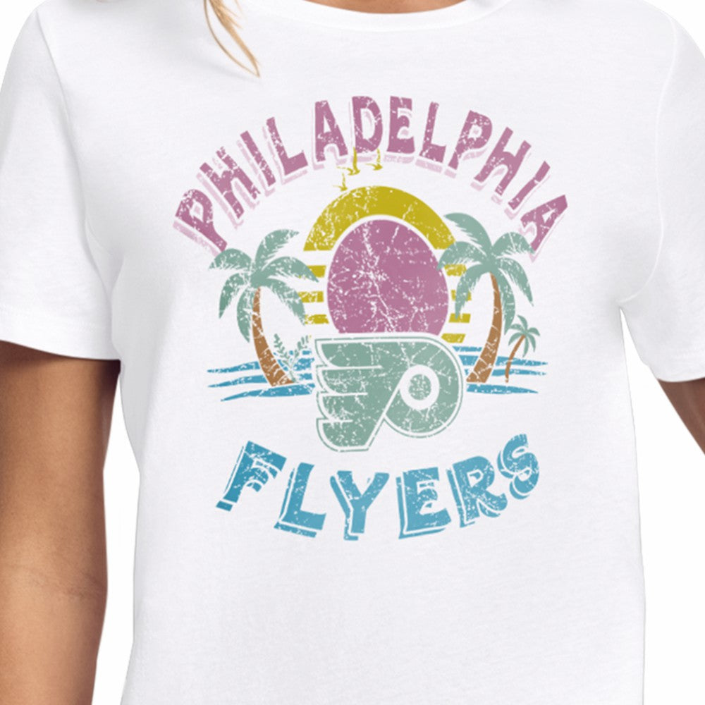 Philadelphia Flyers Starter Women's Tonal Beach T-Shirt - White | US 204013656
